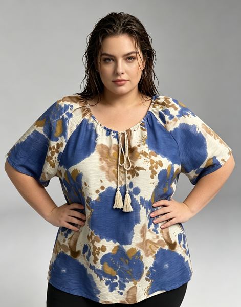 Picture of PLUS SIZE TIE DYE TOP